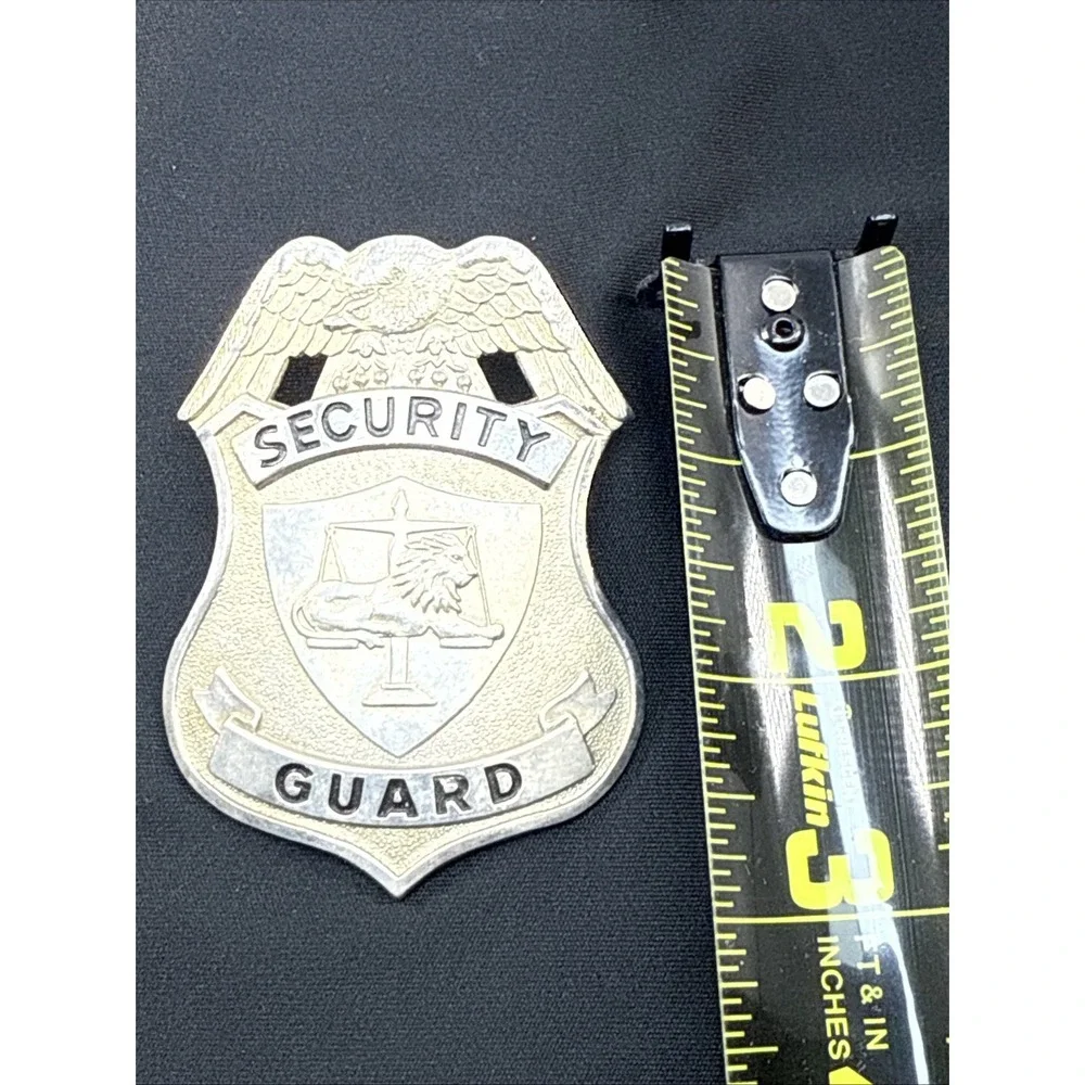 Vintage Pine Tree Security Guard Maine Obsolete Security Guard Badge Silver Tone